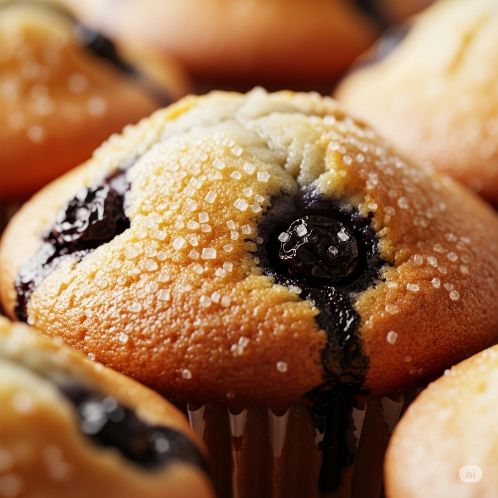 Blueberry Muffin Illustration